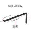20/25/20cm Rustic Scaffold Board Wall Shelf Bracket Heavy Duty Industrial Shelving Brackets
