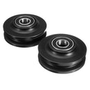 2Pcs Sliding Barn Door Wheel 70x34x15mm POM Lifting Pulley Accessories