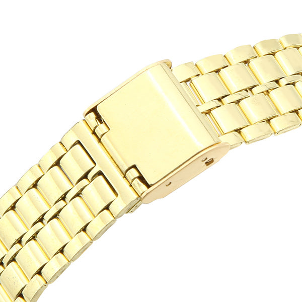 Men Fashion Digital Rectangle Dial Alarm Chronograph Alloy Band Sport Watch