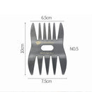 Retro Men's Head Comb Big Back Shape Comb Wide Tooth Head Insert Comb Fork Hair Scissors Tool