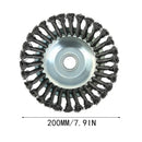 Diameter 150mm or 200mm  ID 25mm Steel Wire Wheel Brush High Carbon Steel Trimmer Head for Lawnmower