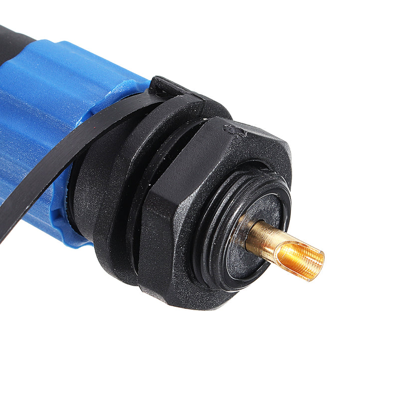 1Pair IP68 SP13 1Pin Waterproof Air Plug Socket Panel Mount Wire Cable Connector Aviation Plug