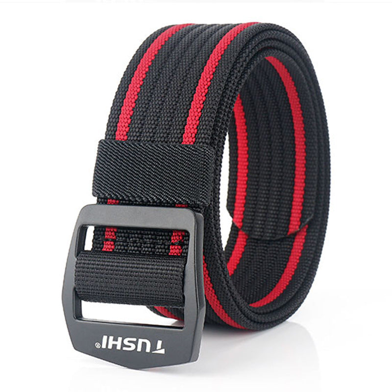 TUSHI R120 Military Tactical Belts Security Elastic Weave Stretch Thick Nylon Waist Belt