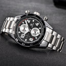 BENYAR 5126M Stainless Steel Luminous Hands Waterproof Chronograph  Business Men Watch Quartz Watch