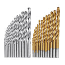 Drillpro 13pcs 1.5-6.5mm HSS Twist Drill Bit Set High Speed Steel Straight Shank Twist Drill Bit