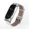 Mijobs Leather Bracelet Replacement for Xiaomi MiBand 2 Wrist Strap Smartband