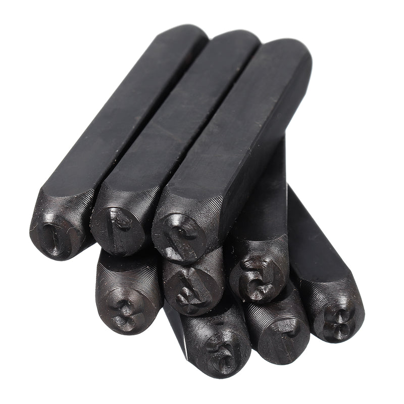 High Quality Durable Zinc Alloy 3mm 6mm 8mm Letter Digit Sets Punch Leather Craft Tools Kit