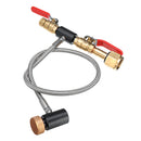 24 Inch CGA320 High Pressure Hose Switch Valve Lever CO2 Fill Station for Filling SodaStream Tank