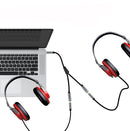 Headphone Splitter Audio Cable Male to 2 Female 3.5mm Audio Splitter Aux Cable Earphone Extension Cable for Mobile Phones