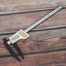 200mm Digital Ruler Digital Caliper Solar Power Carbon Fiber Ruler with 75mm Long Jaw Measuring Tool