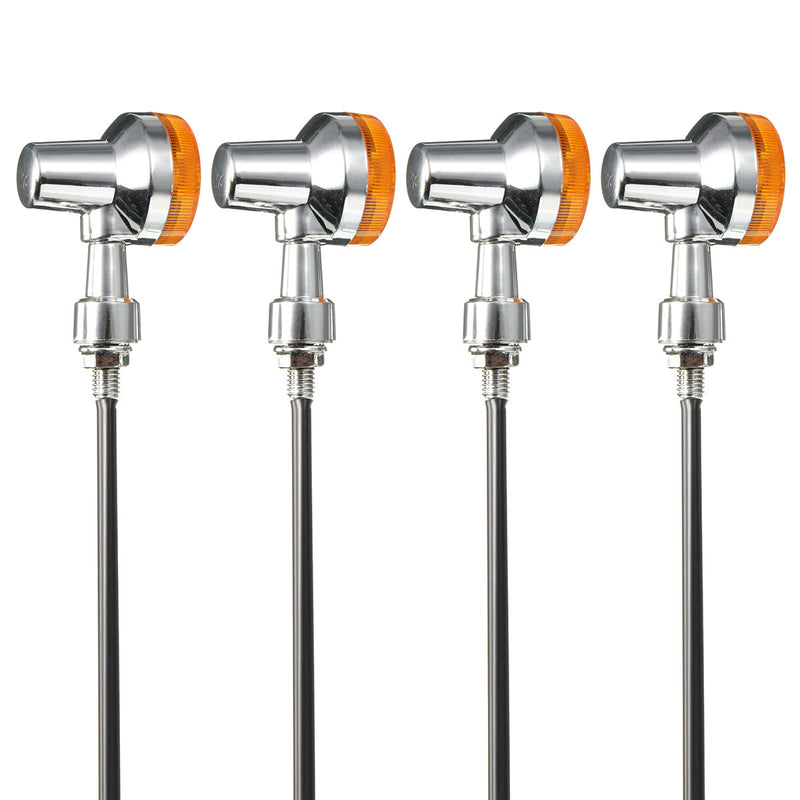 4pcs 12V Motorcycle Turn Brake Signal Lights Bulb Lamp Amber Indicators