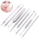 Y.F.M 8Pcs Blackhead Remover Pimple Stainless Steel Acne Needle Tool Kit