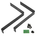 2Pcs Heavy Duty Industrial Metal Shelf Bracket Wall Mounted Holder