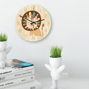 Loskii CC029 Creative Lion Pattern Wall Clock Mute Wall Clock Quartz Wall Clock For Home Office Decorations