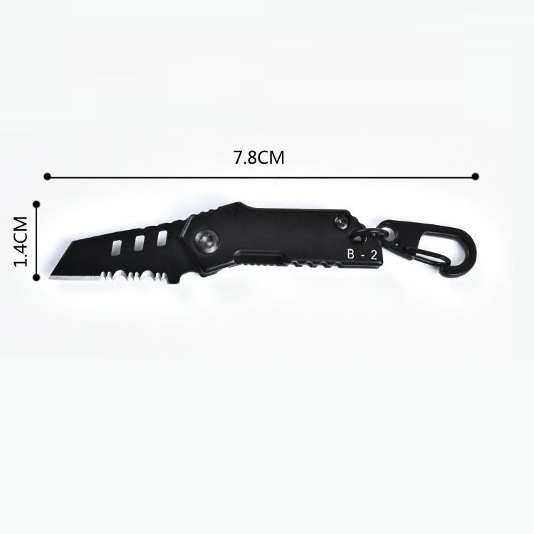 LAOTIE B2 100mm Mini Stainless Steel Folding Knife Outdoor Survival Tools Kit Hiking Climbing Hanging folding knife