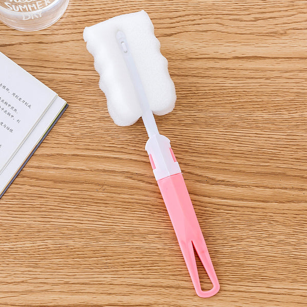 KCASA KC-CS02 Water Bottle Cup Mug Glass Sponge Cleaning Brush Washing Tool With Long Handle