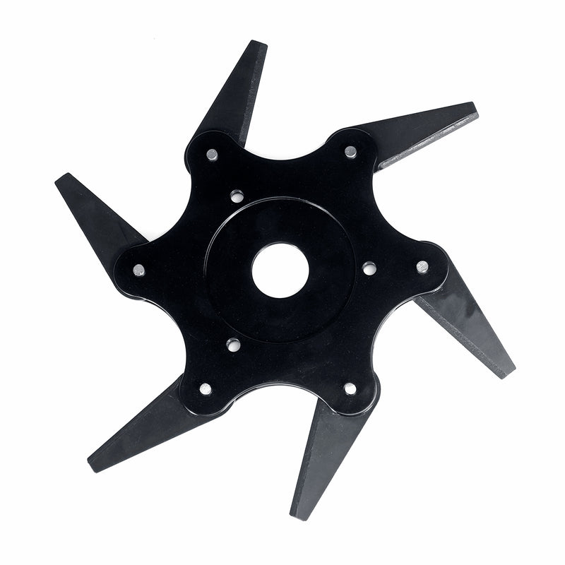 Upgraded Black 6 Teeth Blade Trimmer Head Grass Trimmer Brush Cutter Blade for Lawnmower