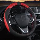 Breathable 38cm PU Leather Non-slip Car Steering Wheel Covers for Toyota/Honda/Nissan/Mazda