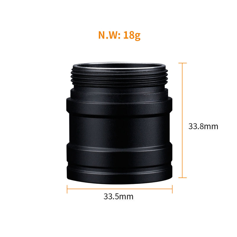1Pcs Fitorch P25 DIY Flashlight Extended Tube DIY From 26350 To 26650 Battery Tube