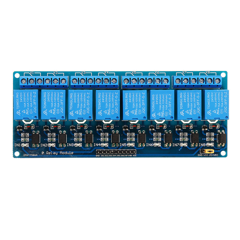 8 Channel Relay Module 24V with Optocoupler Isolation Relay Module For AVR 51 PIC