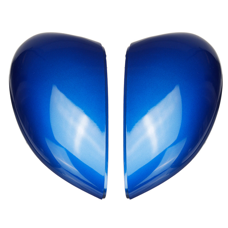 Left/Right Blue Wing Door Rearview Car Mirror Cover For Fiesta MK7 2008 - 2017