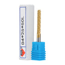 Drillpro 4mm Shank 12-32mm Tungsten Carbide End Mill Titanuim Coated PCB Milling Cutter