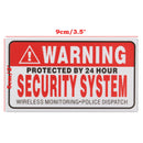 5Pcs Self-adhensive Camera CCTV Sticker Safty Signs Decal Protected by 24 Hour Security System