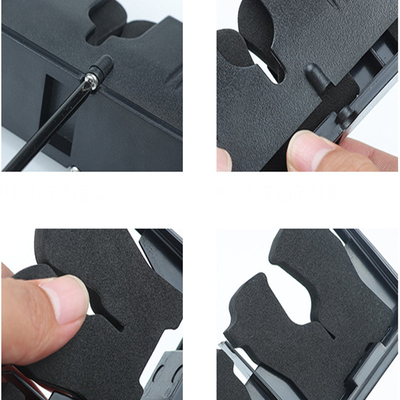 ZANLURE ABS+EVA Fishing Rod Holder Fishing Rod Display Rack Wall Fixed Rack Fishing Tools