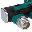 3/4 Inch Garden Hose 4 Way Splitter Water Pipe Faucet Shut Off Valve Connector US Standard Thread
