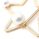 Star Shaped Pearl Alloy Elegant Hair Clip Decoration Ornaments Accessories Lady Girl