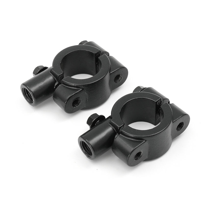 7/8inch 22mm Motorcycle Rear View Side Mirror Handlebar Mount Holder Clamp 10mm