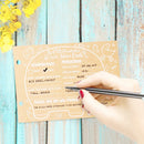 Wedding Guest Book Wooden Tree Personalised Signing Book 20/30/40 Pages Party Decorations