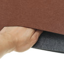 NGWX Super Large Simple Fashion 650x340mm Felt Computer Desk Pad-Brown/Dark Grey
