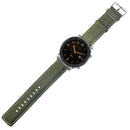 Canvas Leather Watch Band Watch Strap Replacement for 47mm Amazfit GTR Smart Watch