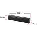HIPER SONG Dual Speaker Function Black Strip Subwoofer USB2.0 Computer Speaker
