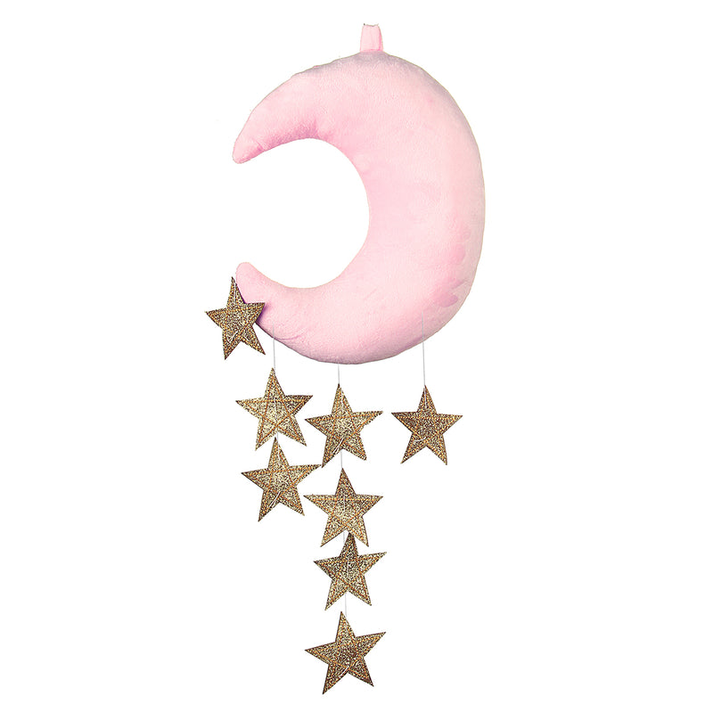 White Pink Moon Cloud And Star Baby Bed Hanging Room Decorations Accessories Nursery Decor Drop