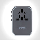 Benks 5.6A Universal Quad USB Type C Multi-function Fast Travel USB Charger US AU UK EU Adapter