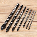 7pcs 3/4/5/6/8/10/12mm Triangle Twist Drill Bit Concrete Glass Ceramic Tile Marble Drill Bit Set