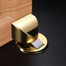 Solid Heavy Duty Zinc Alloy Magnetic Door Stopper Hidden Floor Mount Door Catch Free Punching Door Holder w/ 3M Sticker