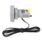 5pcs Mini Crystal Film Square Yellow LED Digital Thermometer Signal Light AC 50-380V 220V Temperature Meter Indicator Range -20-200 with 1m Sensor