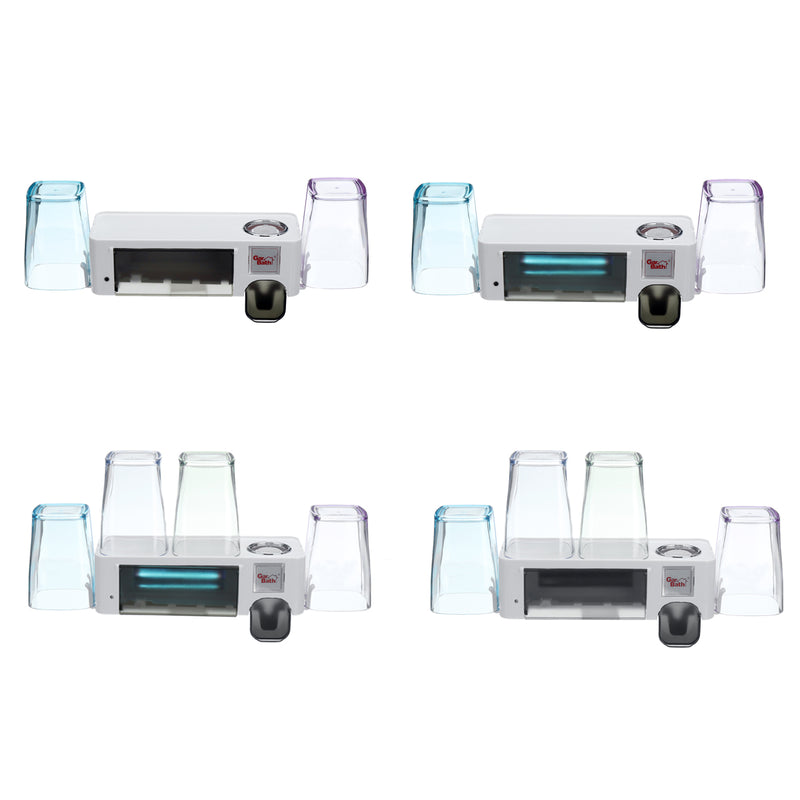 UV Ultraviolet Toothbrush Sterilizer Holder Toothpaste Squeezers Dispenser With Cup