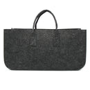Felt Firewood Bag For Wood With Handles Grey Handy Storage Basket Rack