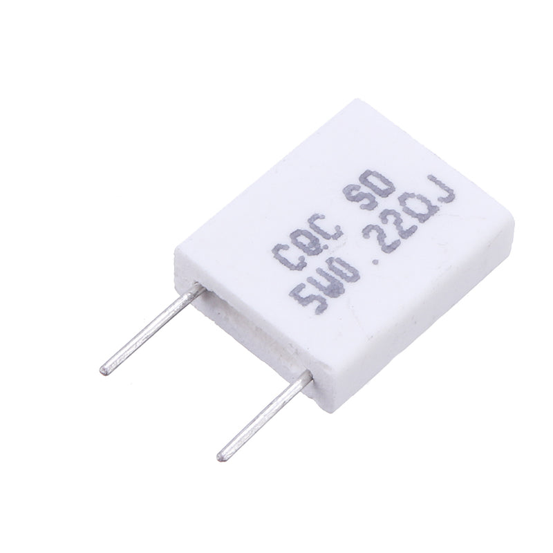 10pcs BPR56 5W 0.22R 0.22 Ohm 5w Non-inductive Ceramic Cement Resistor Wirewound Resistance