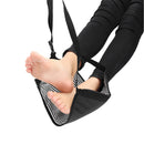 Portable Travel Cotton Knitted Footrest Flight Carry-on Foot Hammock Rest