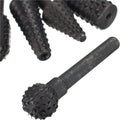 5pcs 1/4 Inch Shank HSS Rotary Burr Set Woodworking Tool