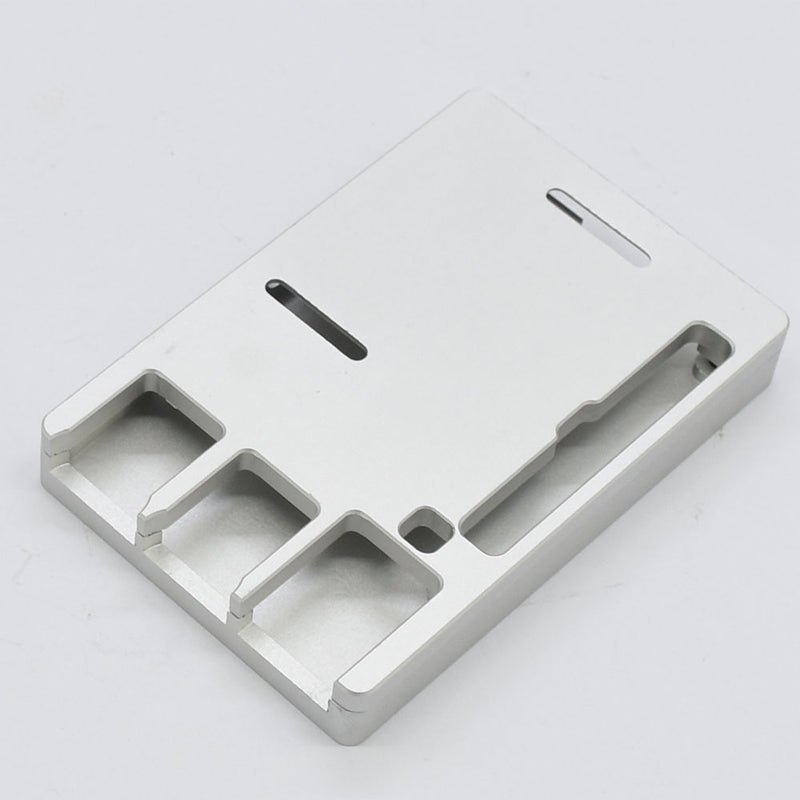 Black / Silver CNC Aluminum Alloy Ultra Thin Metal Box Protective Case For Raspberry Pi 4 Model B