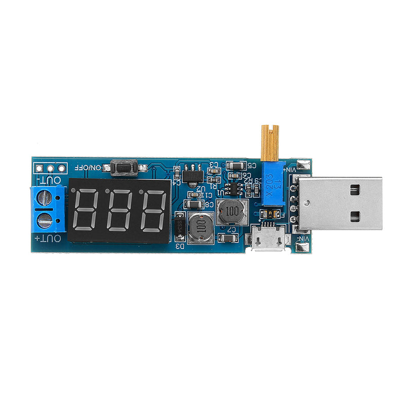 5pcs DC 3.5- 12V To DC 1.2-24V DC-DC USB Step UP / Down Power Supply Module Adjustable Boost Buck