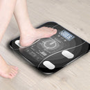 5-180kg Digital Weight Scales LCD Wireless Glass Body Fat Monitor Tracker Scale For Home Gym