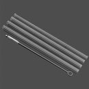4Pcs/Set Wedding Birthday Party Transparent Glass Drinking Straw