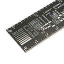 1Pcs 15cm Duinopeak PCB Ruler Measuring Tool Resistor Capacitor Chip IC SMD Diode Transistor Package